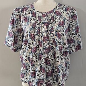 Evereve Multicolor Floral Blouse